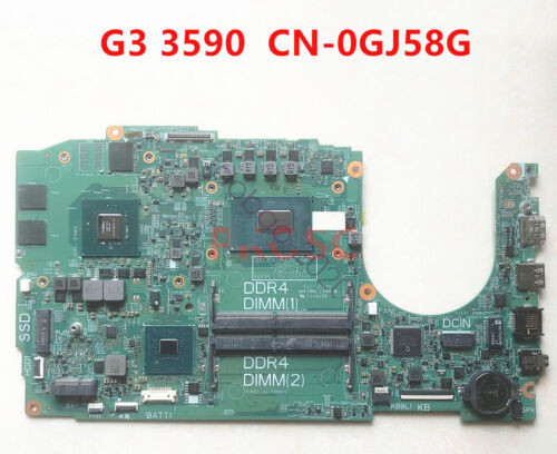 Cn-0Gj58G 0Gj58G 18839-1 For Dell G3 3590 With I7-9750H Cpu Gtx1050 Motherboard