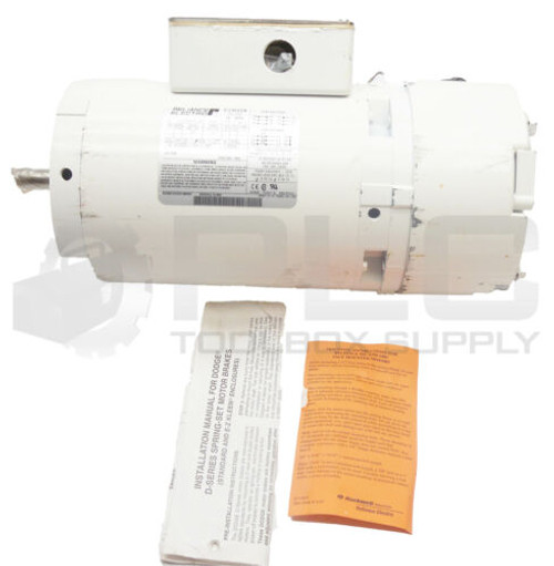 New Reliance Electric Te Ip55 Motor W/ Dodge 031718 Ser D Motor Break
