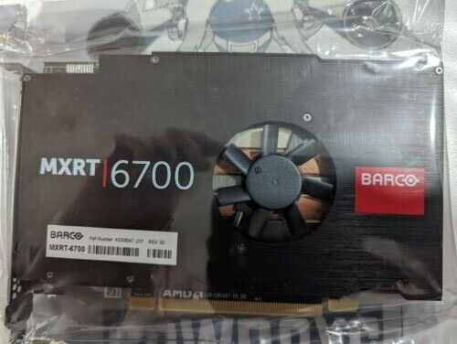 Barco Mxrt-6700 8Gb Ddr5 4X Dp 1.4 Pci-E X16 K9306047-21F 102C9542000 Mxrt6700