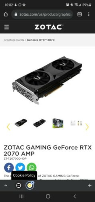 Zotac 2070 Amp 8Gb