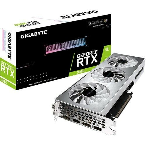 Gigabyte Geforce Rtx 3060 Vision Oc 12G Graphics Card Rev 2.0 Lhr