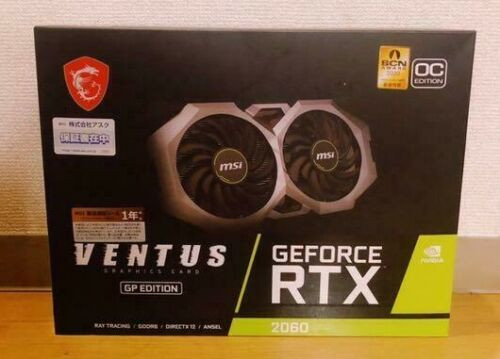 New Msi Geforce Rtx 2060 Ventus Gp Oc Gddr6 6Gb Pci Express X16 3.0 F/S Japan