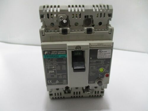 Fuji Electric Ew50Ragu-3P020 20 Amp 3 Pole 3Ph Earth Leakage Circuit Breaker