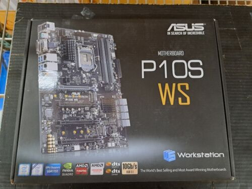 New, Asus, 90Sb05T0-M0Aay0, P10S Ws Motherboard Supports E3-1245V5 1275V6 64Gb