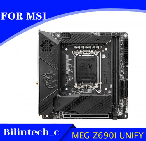 For Msi Meg Z690I Unify Mini-Itx Motherboard Dp+Hdmi Lga1700 64Gb Ddr5