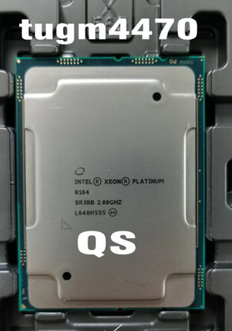 Intel Xeon Platinum 8164 (Qs)Cpu Processor Sr3Bb 26 Cores 2.00Ghz Lga3647
