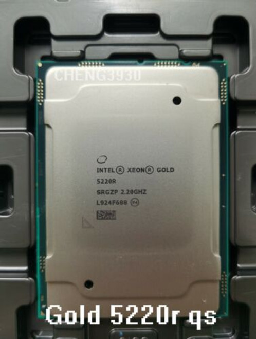 Intel Xeon Gold 5220R Qs 18 Cores 36 Ths 2.2G Cpu Processor