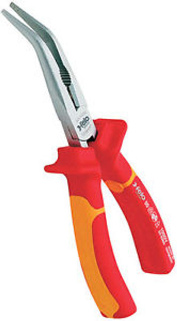 Comfort Grip Insulated Bent Nose Pliers 8in long -angled 45Â°