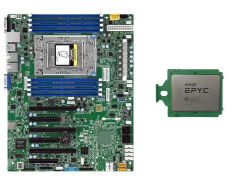 Amd Epyc 7502+Supermicro H11Ssl-I Combination 2.5-3.35Ghz 32 Core 64 Th 7Nm