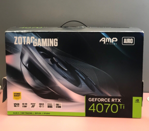 Zotac Gaming Geforce Rtx 4070 Ti Amp Extreme Airo Dlss 3 12Gb Gddr6X