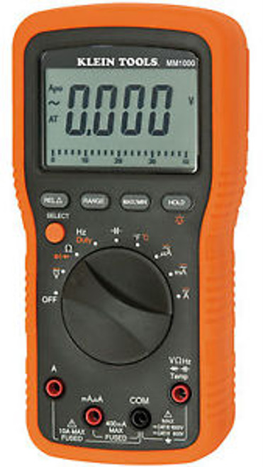 Klein Tools MM1000 Auto Ranging Digital Multimeter / Tester with Backlit Display