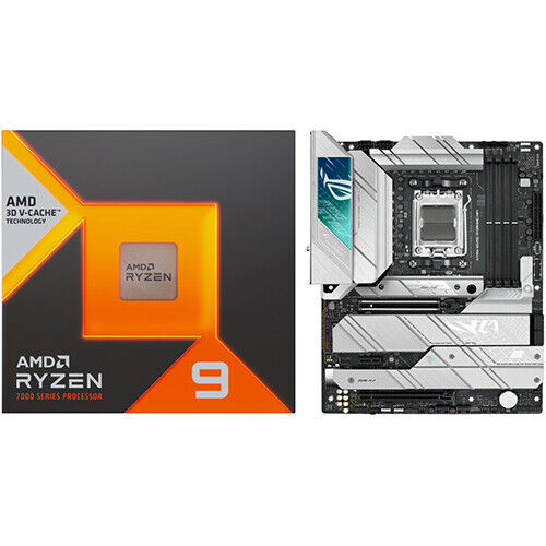 Amd Ryzen 9 7900X3D Gaming Processor + Asus Rog Strix X670E-A Gaming Wifi Gaming