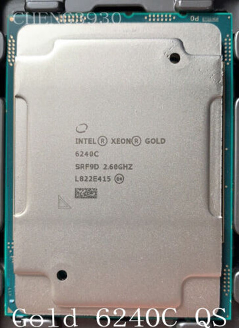 Intel Xeon Gold 6240 Qs 18 Core 36 Ths 2.6G Cpu Processor