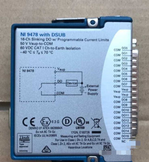 1Pc Used Working  Ni 9478 With Dsub