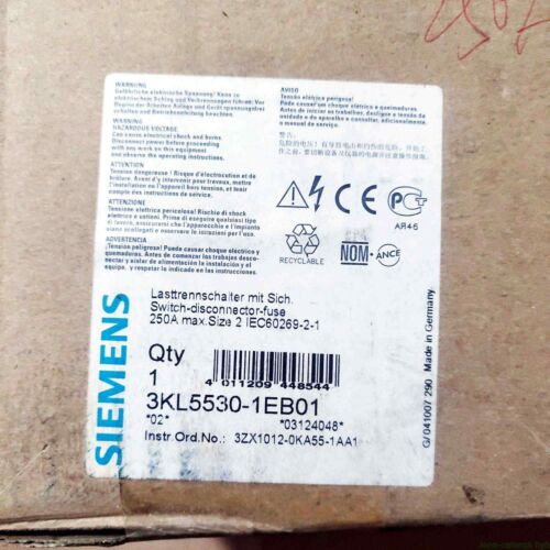 One 3Kl5530-1Eb01 3Kl5 530-1Eb01