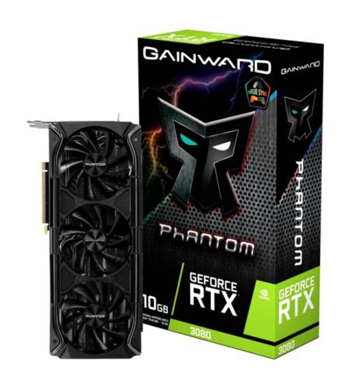 Gainward Geforce Rtx 3080 Phantom+ 10Gb Graphics Board Ned3080U19Ia-1020M-G