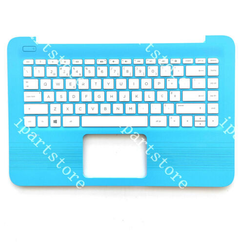 New For Hp Stream 14-Ax 14-Cb Palmrest & Keyboard Blue 905569-001 Latin-American