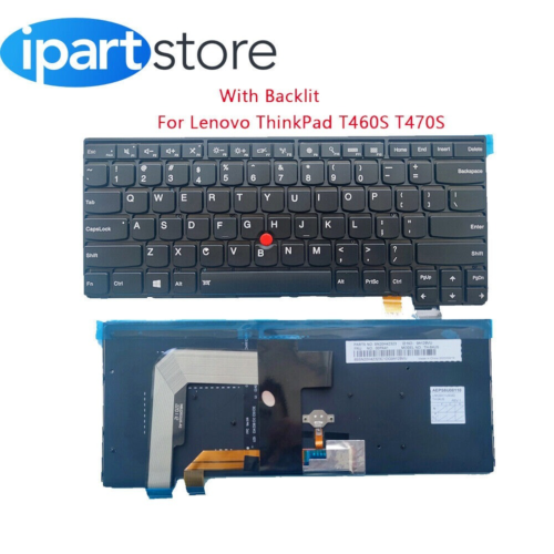 New Backlit Keyboard Pointer 00Pa452 Sn20H42364 For Lenovo Thinkpad T460S T470S