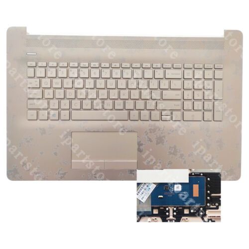 New For Hp 17-Ca 17-By Rose Gold Palmrest Backlit Keyboard Touchpad L28090-001