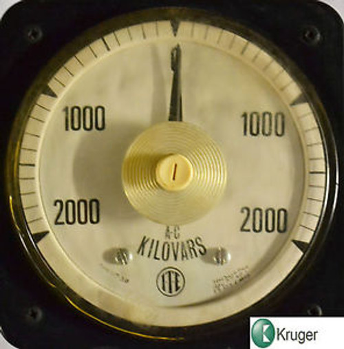 I-T-E  kilovars meter 0 to 2000 kilovars  077-Z28