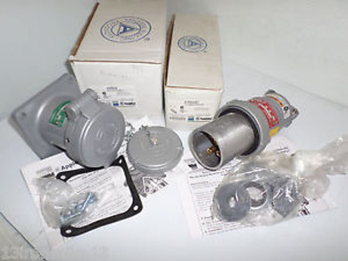 One Set New Appleton Acp6034Bc 60-Amp Plug Adr6034 Receptacle