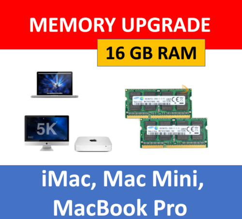 16Gb 2X8Gb Ddr3L 1600 Ram Memory For Imac Mac Mini Macbook Pro Upgrade Kit