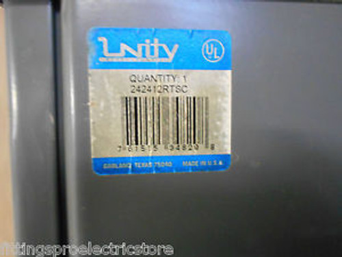 UNITY 242412RTSC NEMA 3R SCREW COVER PULL BOX WITHOUT KOS