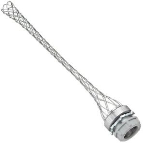 Woodhead 36257 Cable Strain Relief  Straigh Male  Deluxe Cord Grip  Aluminum Bod