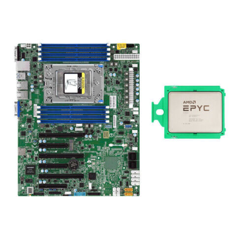 Supermicro H11Ssl-I Mainboard + Amd Epyc 7302 Cpu 16 Cores 3.0 Gh Up To 3.3 Ghz