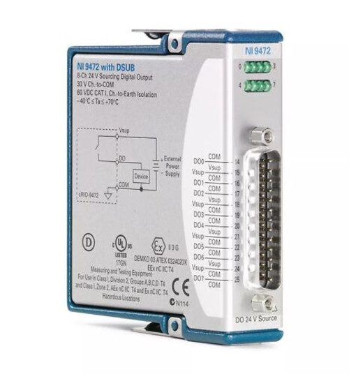 1Pcs  New  Ni 9472 With Dsub  24 V 8 Channels