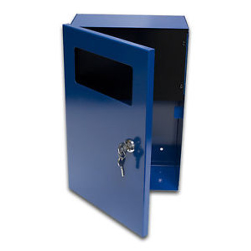 SB1383A 8x13xx4 Wall Mount Alarm Locking box, Electrical Enclosure Cabinet