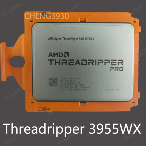 Amd Ryzen Thripper Pro 3955Wx 3.9Ghz 16 Core Swrx8 Interface Cpu Processor