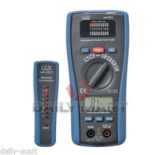 CEM LA-1011 RJ45 / RJ11 LAN 2 in 1 Tester & Multimeter Cable Indentifier AC DCV