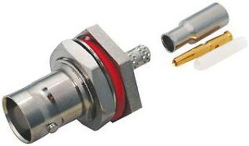 Amphenol Connex 112235 Rf/Coaxial, Bnc Bhd Jack Str 75 Ohm Crimp