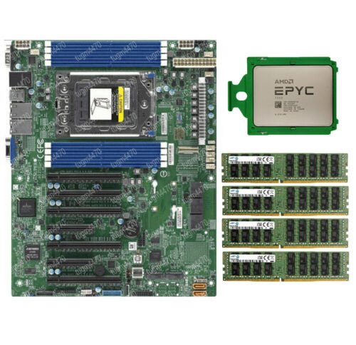 Amd Epyc 7532+Supermicro H12Ssl-I+4  32Gb 2Rx4 3200A Ecc Reg 128 Combination