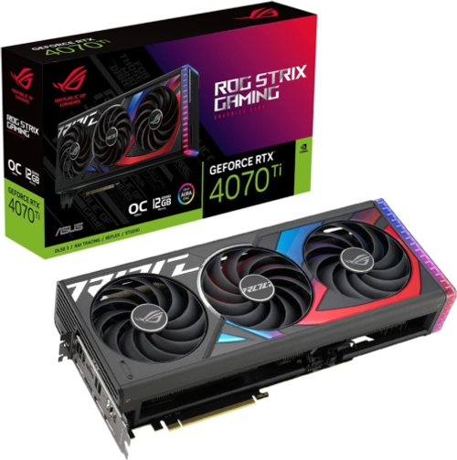 Rog Strix Nvidia Geforce Rtx 4070 Ti Oc Edition Gaming Graphics Card (Pcie 4.0,