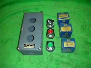 SQUARE D ENCLOSURE SELECTOR SWITCH PUSH BUTTON CONTROL