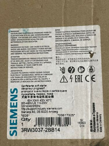 1Pcs New 3Rw3037-2Bb14