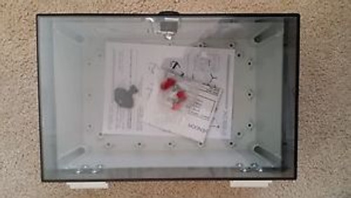 Polycarbonate NEMA 4X Enclosure With Clear Hinged Cover and Lock