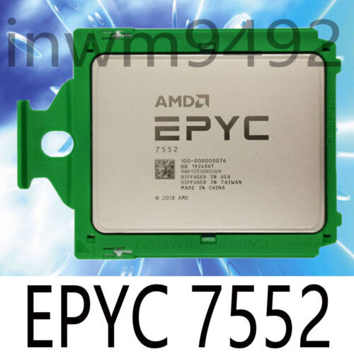 Amd Epyc Rome 7552 2.20Ghz 48-Cores 96-Ths Sp3 Cpu Processor