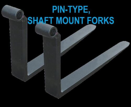 Genie Pin Type Shaft Mount Forks Pair Set Fork 2X2X48" 48 Inch 4 Ft Cubing Block