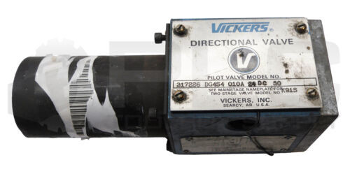 Vickers 317226 Directional Valve Dg4S4 010A 24Dc 50 W/ 290840 Dc Solenoid Coil