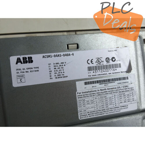1Pc Used  Acsm1-04As-040A-4 Plc Module