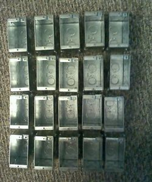 LOT OF 20 HUBBELL ELECTRIC RACO electrical boxes. Cu In 22.0