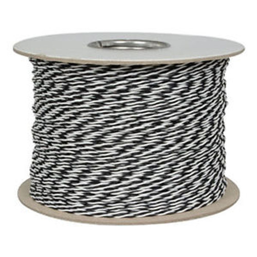 1000, Hook-up Wire, AWG 24/2, Stranded tinned, Twisted pair, Black/White, PVC,