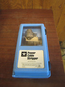 IDEAL 45-156 US MADE ADJUSTABLE POWER CABLE STRIPPER ELECTRICIANS TOOL