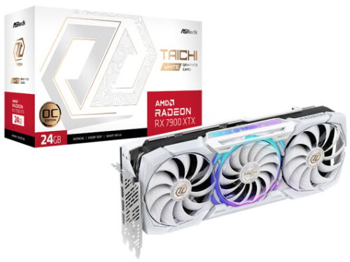 Asrock Taichi White Radeon Rx 7900 Xtx Tcw 24Gb Oc Gddr6 Graphics Card