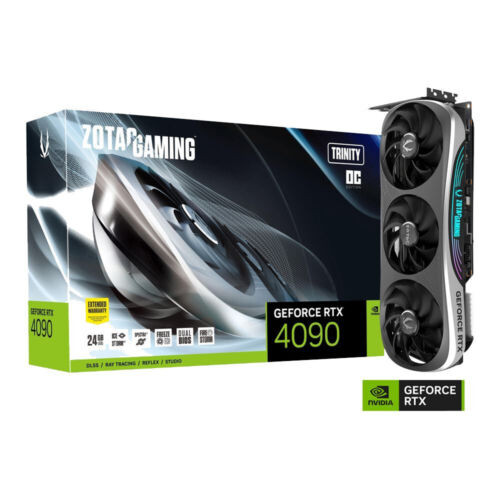 Zotac Video Card Zt-D40900J-10P Geforce Rtx 4090 Trinity Oc 24Gb Gddr6X 384Bit