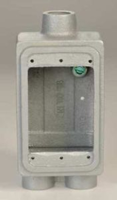 APPLETON ELECTRIC FDCC-1-75-A Cast Device Box,FDCC,1Gang,3/4 Hub,Aluminum