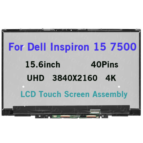 15.6' Uhd Lcd Touch Screen Assembly Fit Dell Inspiron 15 7500 0J9Pfv 6Frv6 1Nnc3